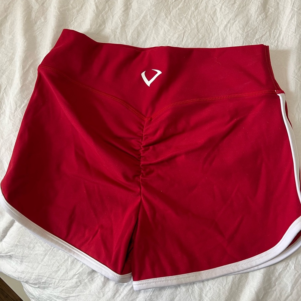 violate the dress code cherry red shorts size small